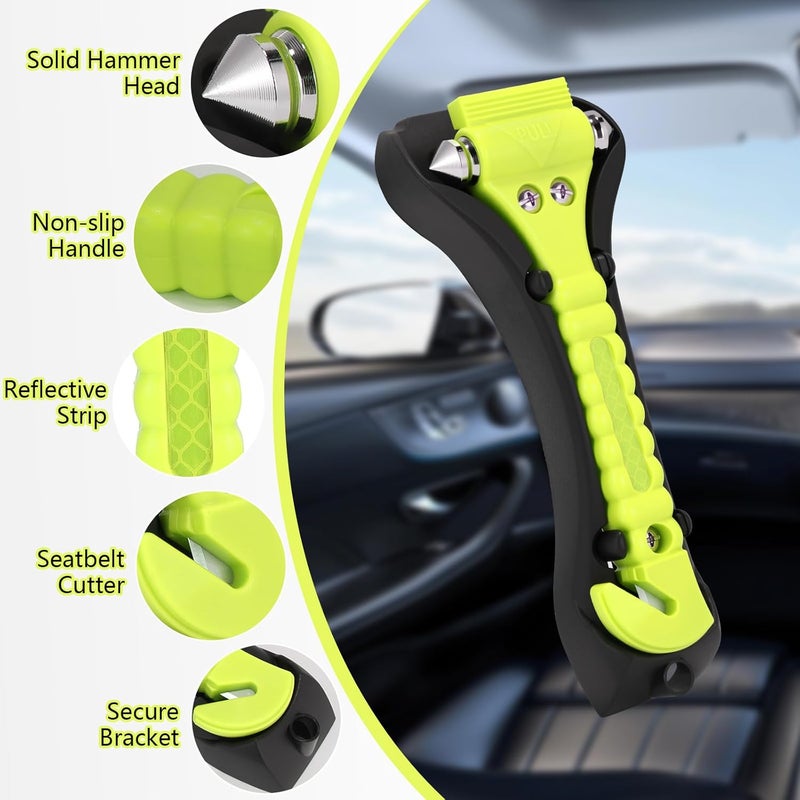 Yiader Store Car Window Breaker Tool, 2-in-1 Emergency Escape Tool with Window Breaker and Seat Belt Cutter - Image 2